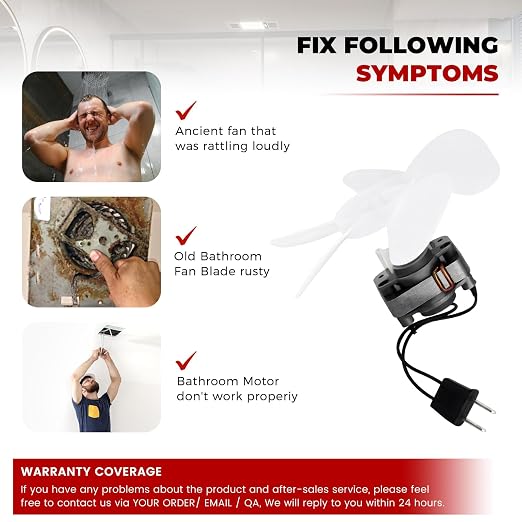 2026 NEW S1200A000 Exhaust Bathroom Vent Fan Electric Motor by Beaquicy - Image 6