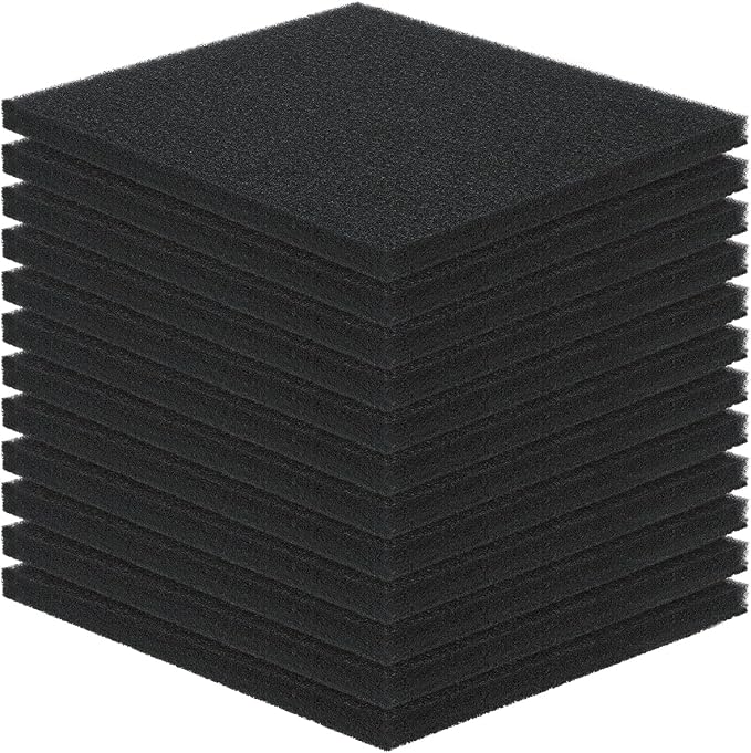 Pawfly Aquarium Bio Sponge Filter Media Pad, 6.3" x 5.5" x 0.78"Filter Foam by Pawfly