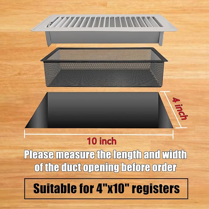 Floor Register Vent Cover Filter Net - Image 3