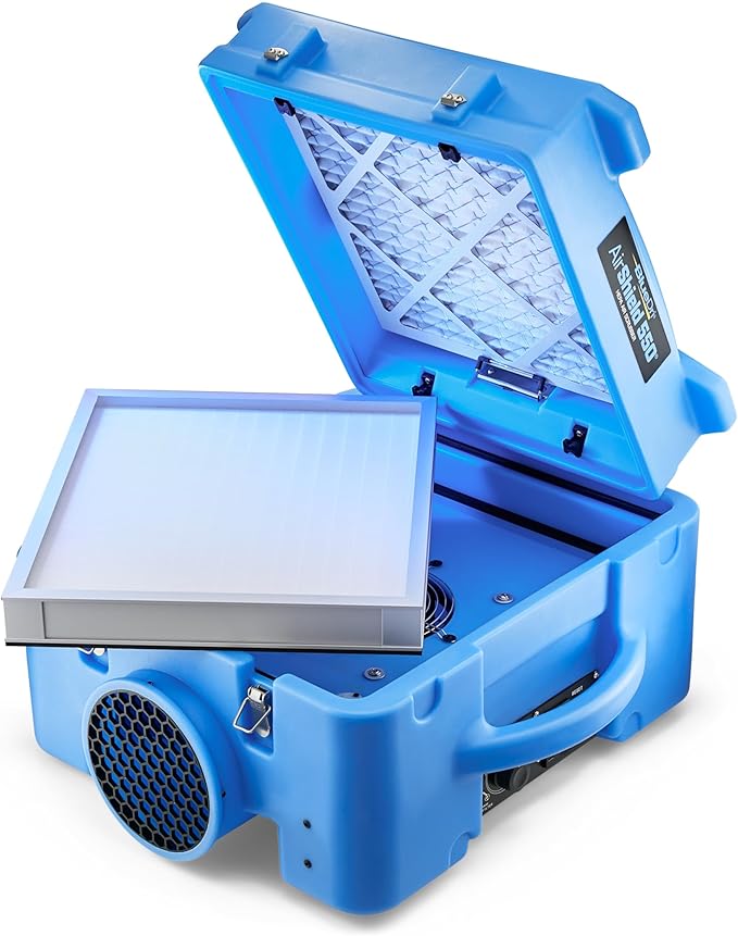 BlueDri Air Shield 550 HEPA Air Scrubber, Water Damage Restoration Equipment - Image 7