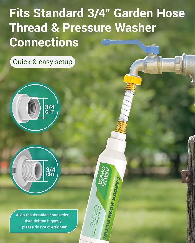 AQUACREST Garden Hose Water Filter - Image 4