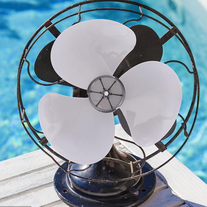 Happyyami 12 Inch Plastic Fan Blade 3 Leaves Fan Blade Replacement Electric Fan - Image 9