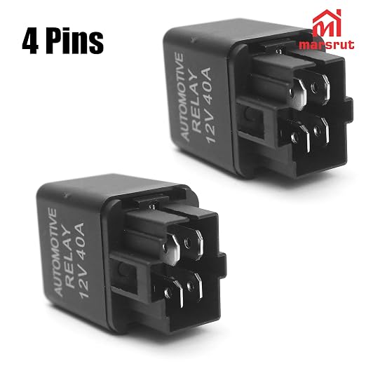 2Pcs 12V 40A Relay, Automotive 4 Pin Relays Fit - Image 3