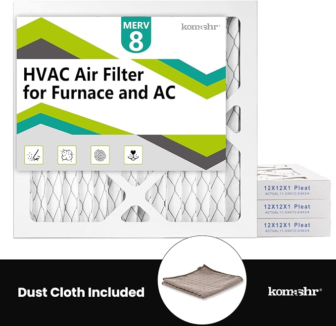 11.5x11.5x1 Air Filter MERV 8, HVAC/Furnace AC Filter Replacement, Dust - Image 5