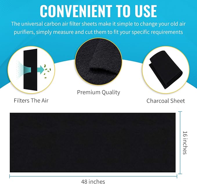 CFS COMPLETE FILTRATION SERVICES EST.2006 1PACK CuttoFit Carbon Pad 16 x 48 - Image 4