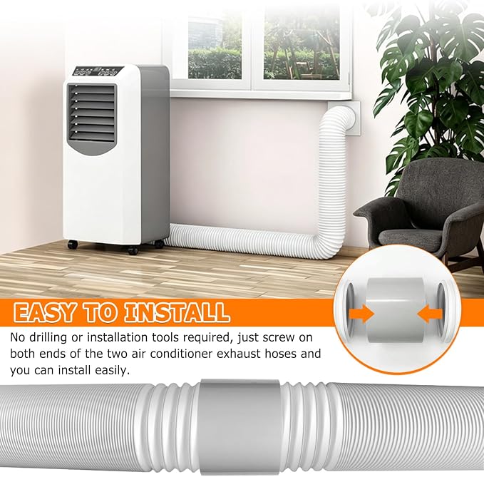 5.9 Inch Portable Air Conditioner Hose Extention Coupler, Universal Air - Image 5