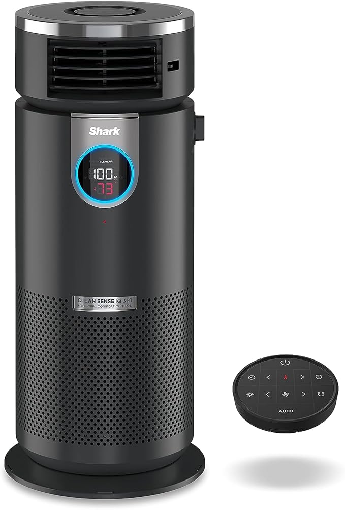 Shark HC451 3-in-1 Clean Sense Air Purifier, Heater & Fan, HEPA Filter by Shark