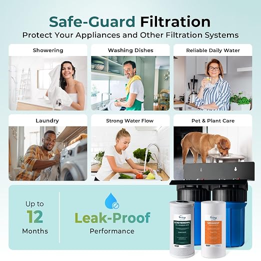 iSpring WGB21B-CPB 2-Stage Whole House Water Filtration System Reduces Cadmium - Image 5