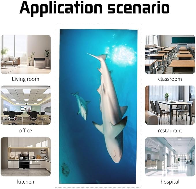 2PCS Sea Shark Magnetic Fluorescent Light Covers - Image 3