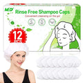 Shampoo Caps No Rinse Waterless Hair Washing Shower Caps 12 Packs for Elderly, Women, Hospital, Camping