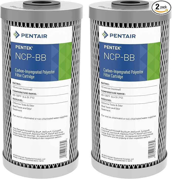 Pentair Pentek NCP-BB Big Blue Carbon Water Filter, Whole House Pleated by PENTAIRPENTEK