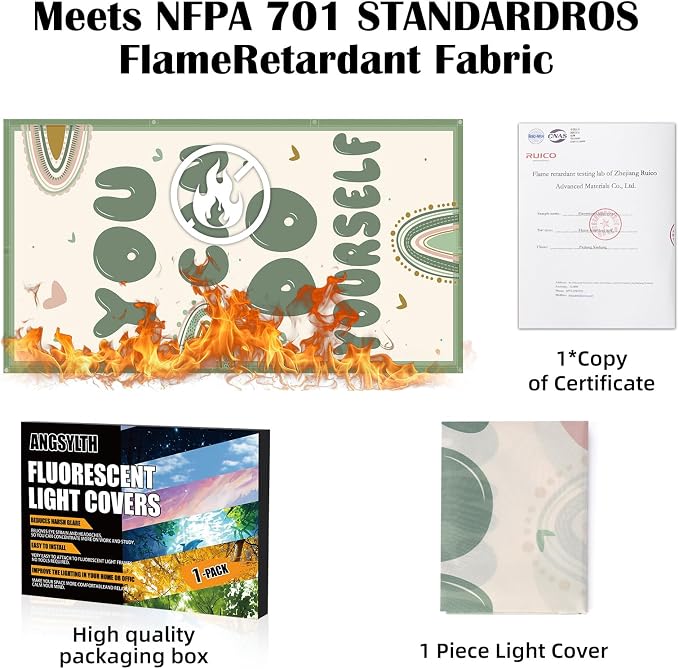 Fluorescent Light Covers -1PCS 4x2 Feet Classroom Covers - Image 5
