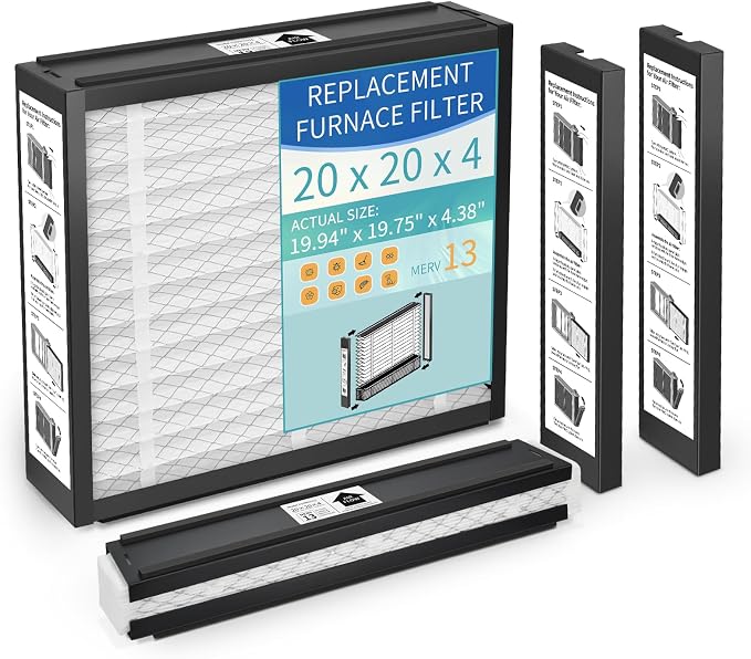 2-Pack 20x20x4 Replacement Air Filter by VERIVOXIA