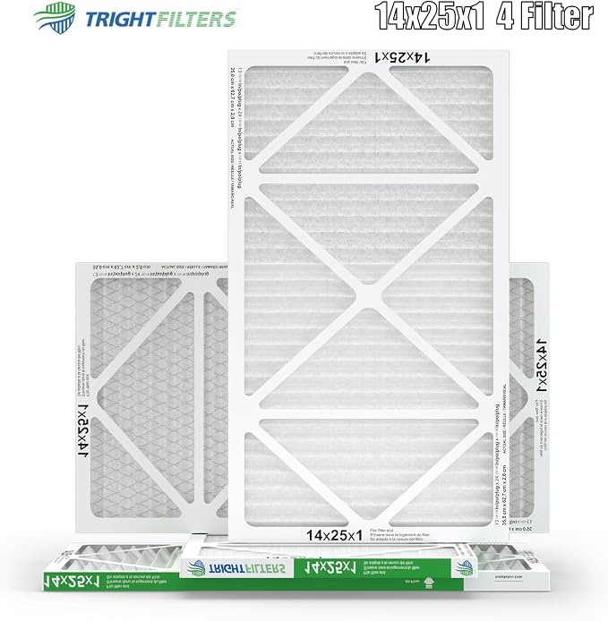 14x25x1 Air Filter 4 Pack, MERV 8 Pleated Dust Defense Air Filters Replacement - Image 9