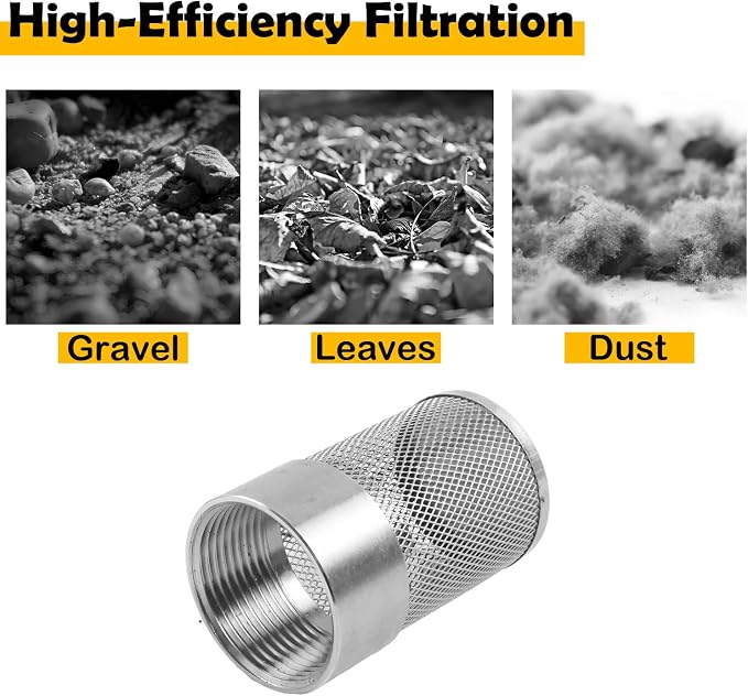 Dia Hose Inlet Suction Strainer Filter, Stainless Steel Water Pump Filter - Image 4