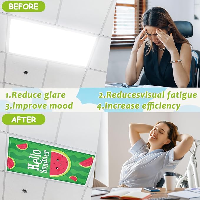 8 Pcs Fluorescent Light Covers - Image 3