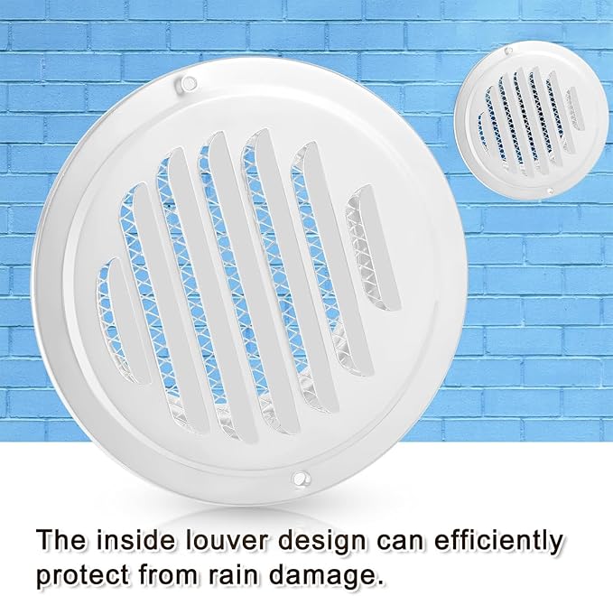 Zonon 18 Pcs Stainless Steel Soffit Vents 4 Inch Round Dryer Vent Cover - Image 5