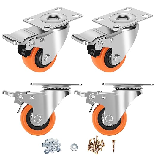 Caster Wheels, Swivel Plate Caster by ATrustedCasterWheelsBrand
