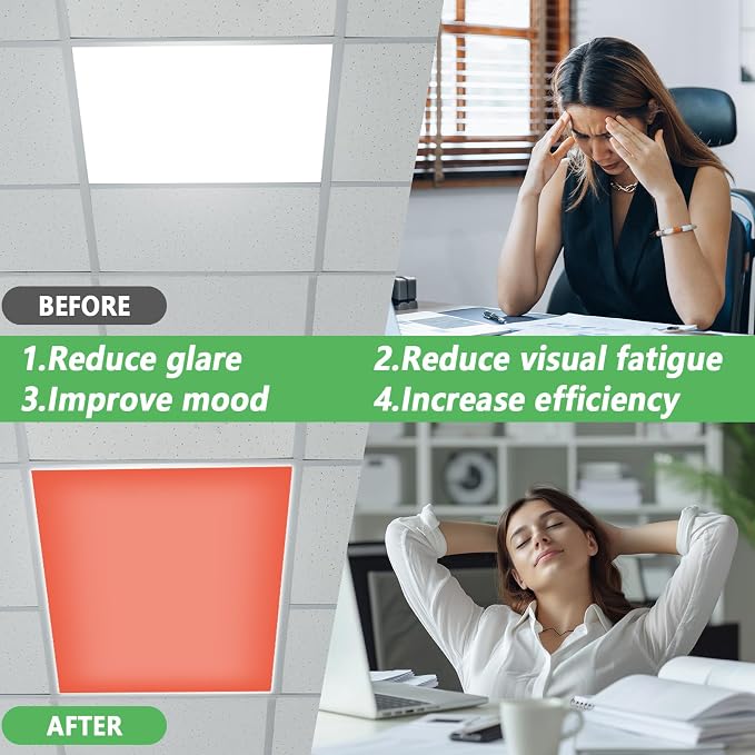 QOUBAI 6 Pcs Fluorescent Light Covers - Image 7