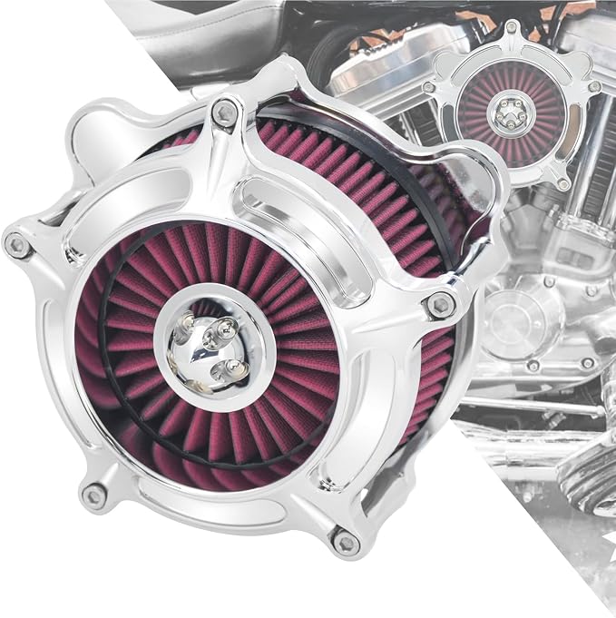 HDBUBALUS Motorcycle CNC Spike Air Cleaner Air Filter Intake System Filter by HDBUBALUS