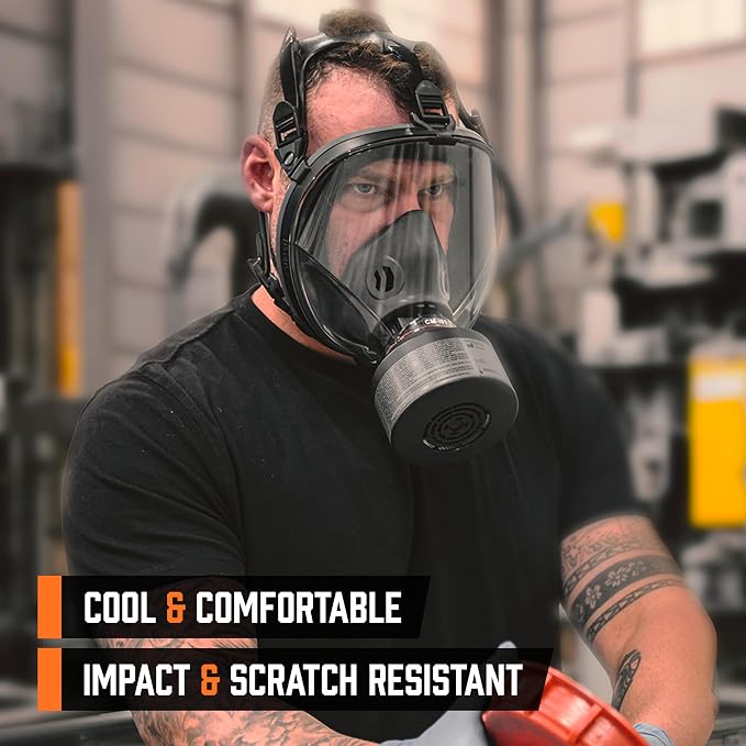MIRA Safety CM-I01 Full-Face Industrial-Grade Gas Mask - Image 2