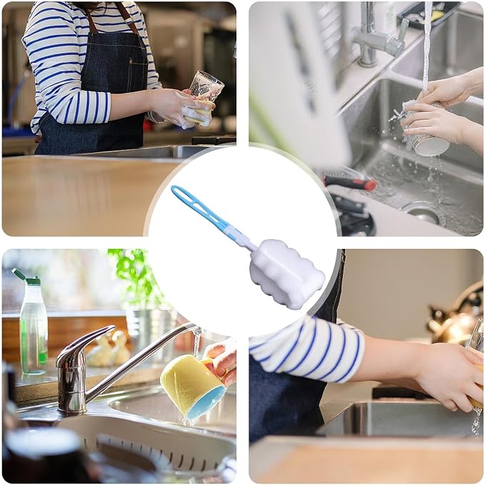 360° Rotatable Head Soft Bottle Brush - Image 4