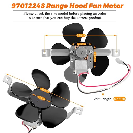 97012248 S97012248 Range Hood Fan Motor by Blutoget -Fit - Image 6