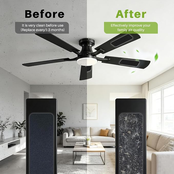 Fanluter 5 Pack Ceiling Fan Filters - Image 3