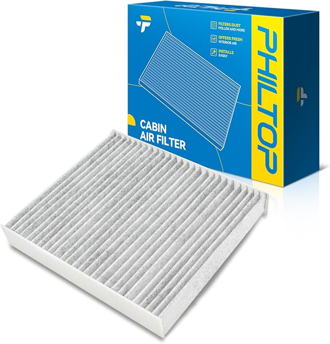 PHILTOP Cabin Air Filter w/Activated Carbon, Compatible by PHILTOP