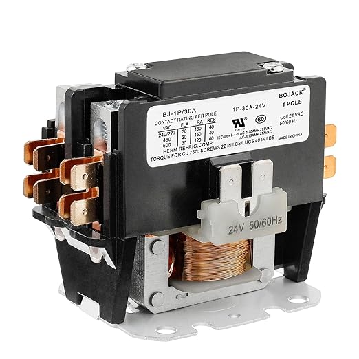 BOJACK 1 Poles FLA 30 Amp Coil 24 VAC Air Conditioner Condenser Compressor by BOJACK