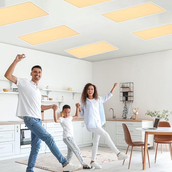 QOUBAI 6 Pcs Fluorescent Light Covers, 4 x 2 Ft Magnetic Light Filters - Image 6