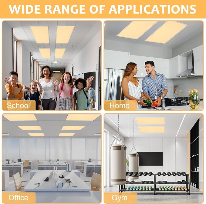 QOUBAI 6 Pcs Fluorescent Light Covers, 4 x 2 Ft Magnetic Light Filters - Image 5