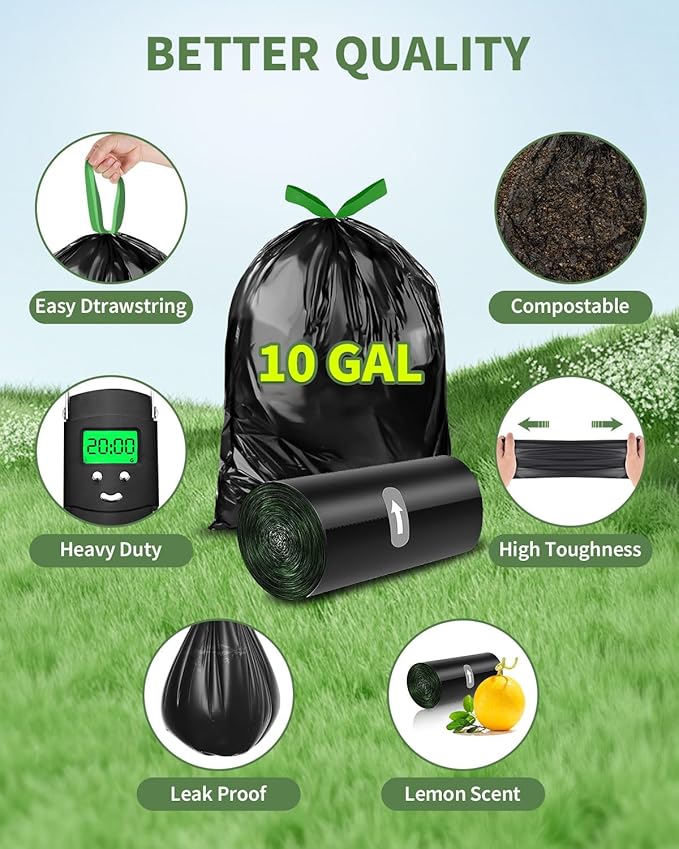 Camping Toilet Bags Poo Gel Set, 35 Count Portable Toilet Bags with 35 Count Camping Toilet Gel, 10 Gallon Composting Toilet for Portable Outdoor Hiking