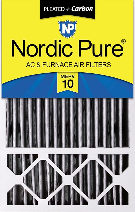 Nordic Pure 16x25x5 Honeywell Replacement Air Filters MERV 10 Plus Carbon 1 Pack by NordicPure