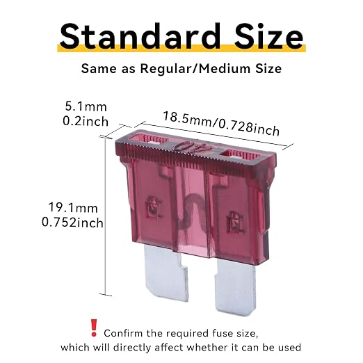 100 Pack Auto Fuses 40 AMP ATC/ATO Standard Regular Fuse Blade 40A Car Truck - Image 2