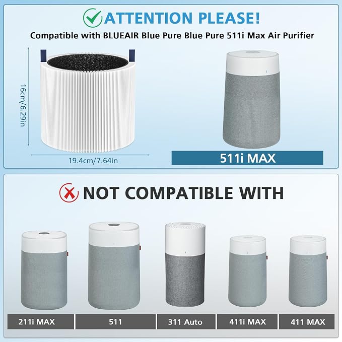 2-pack 511i MAX Replacement Filter Compatible - Image 2