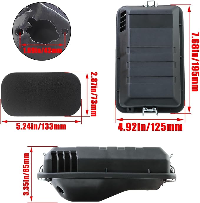 196cc 212cc Generator Air Filter Box/Air Housing Filter Assembly - Image 2