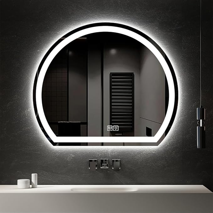 Bathroom Mirror with 3 Colour LED Lights, Lighted Bathroom Makeup Wall Mounted - Image 7