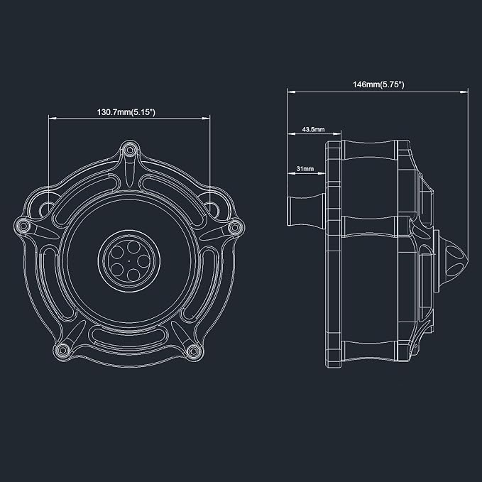 Air Filter Cleaner for Harley Davidson Air Intakes Sportster XL 883 1200 Models - Image 6