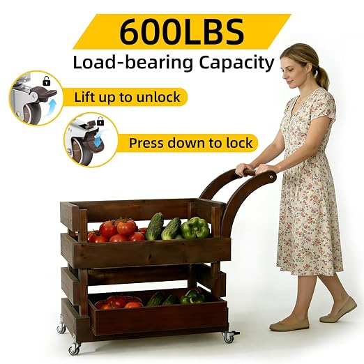 2 Inch Side Mount Casters Set of 4, 600 lb Capacity, 2 Brake 2 Swivel | Quiet - Image 4