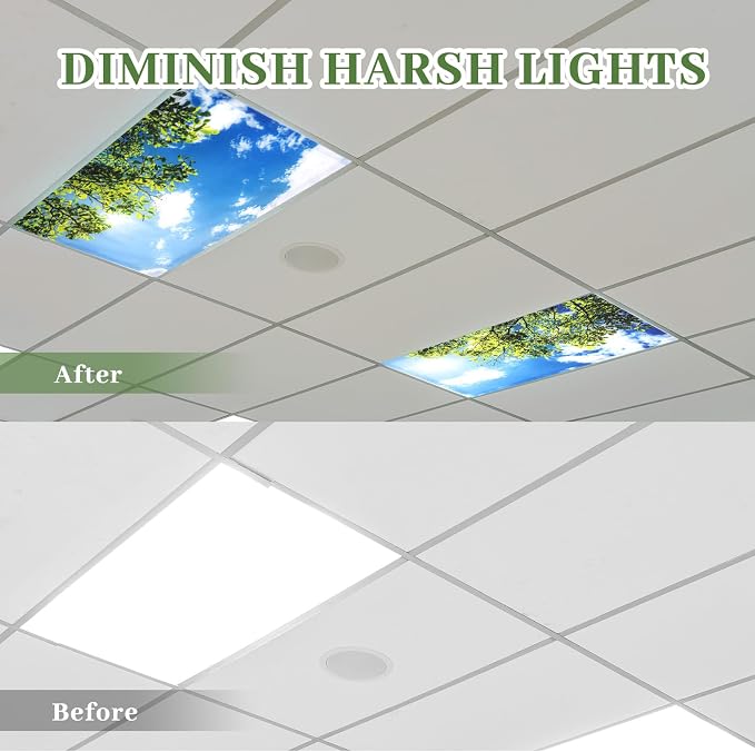 Tujoe 2 Pcs Fluorescent Light Covers - Image 2