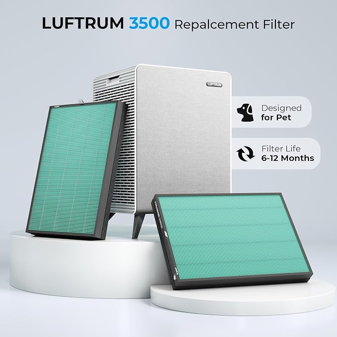 C3500 and C3500 WIFI Pet Odor Remover Air Purifier Replacement Filter Set - Image 2