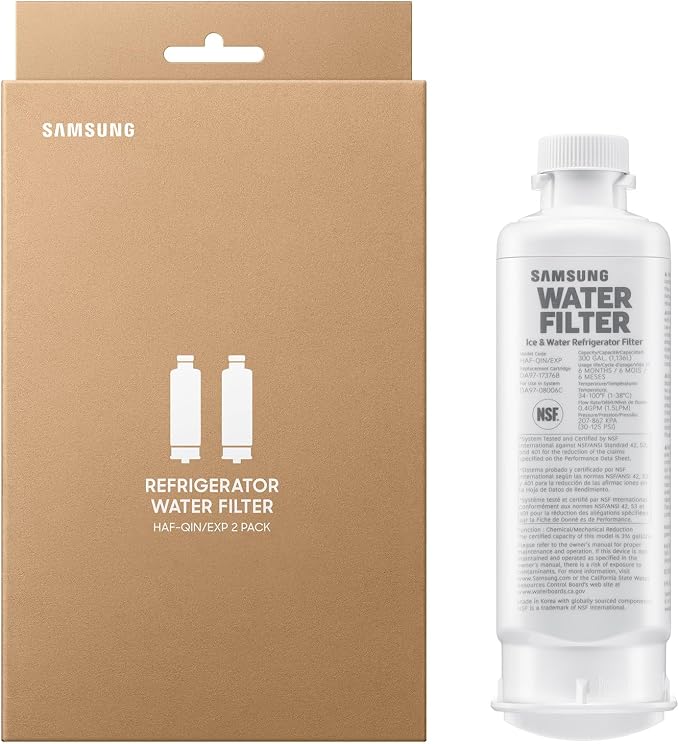 Samsung HAF-QIN-2P/EXP Genuine Refrigerator Water Filter, 6-Month Life - Image 6