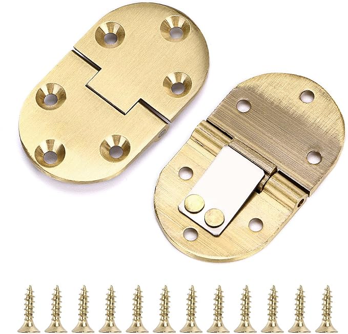 OwnMy Solid Brass Hinge, Drop Front Desk Drawer Butt Hinge by OwnMy