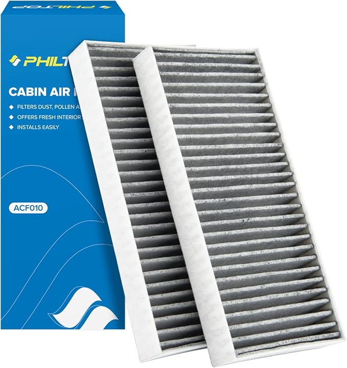 PHILTOP HEPA Cabin Air Filter w/Activated Carbon, Compatible by PHILTOP
