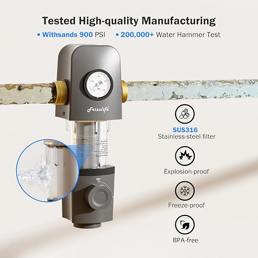 Frizzlife 40 & 100 Micron Spin Down Sediment Water Filter - Image 6