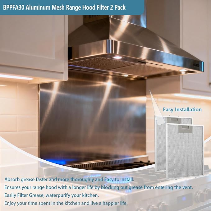 BPPFA30 Range Hood Filter 11.81" x 16.25" Replacement - Image 7