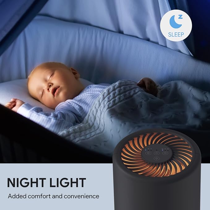 Air Purifiers for Bedroom, FULMINARE H13 True HEPA Air Filter, Quiet Air Cleaner - Image 8