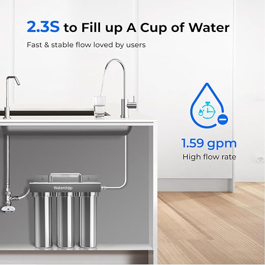 Waterdrop TST-UF-B 0.01 Micron Ultra-Filtration Under Sink Water Filter - Image 7