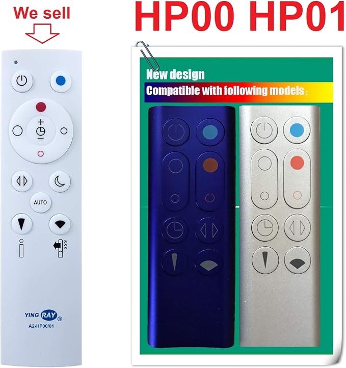 Replacement Remote Control for Dyson Pure Hot+Cool HP00 HP01 - Image 2